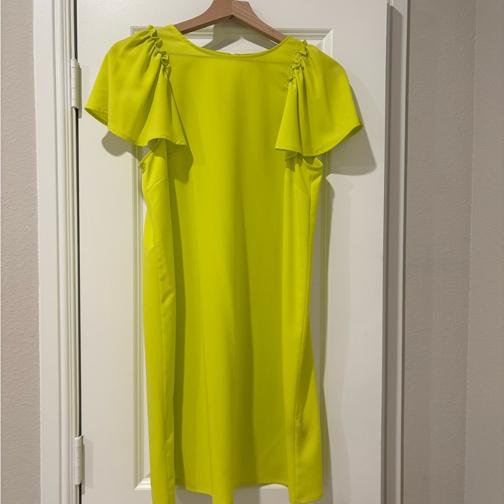 Who What Wear Lime Mini Dress